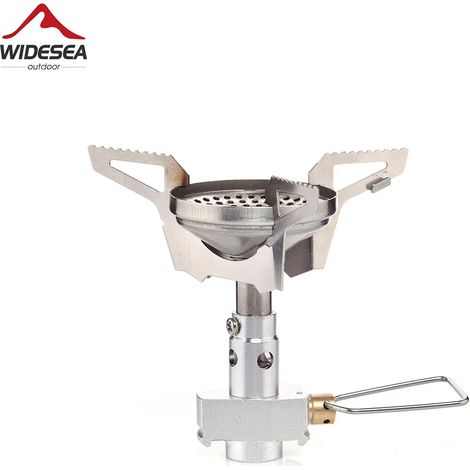 Réchaud à gaz portable Widesea pour camping, avec cartouche de gaz, idéal pour les voyages, la randonnée et le trekking. (1/4)