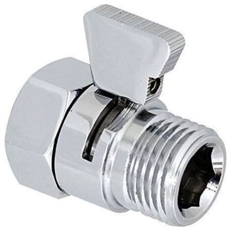 Robinet d'arrêt de douche/douchette/bidet à piston en laiton Contrôle de Débit Pièce de Rechange universelle-- (1/5)