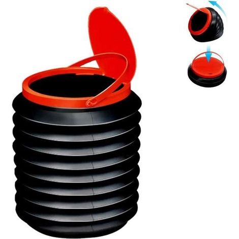 Poubelle de voiture - General Motors - Pliable - 4L - Noir - Multifonctionnelle (1/4)