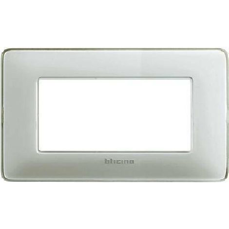 Bticino Matix Abdeckrahmen 4 Module Farbe Eis AM4804CBN