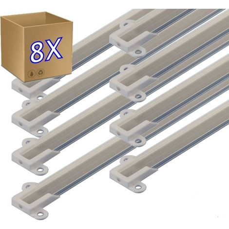 Jandei - 8x1 mètre. Profilé en aluminium pour bande LED de surface. 14x7mm. Profil pour bandes LED (1/3)