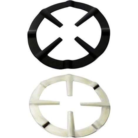 de 2 accessoires pour cuisinière à gaz en fer noir support (1/5)
