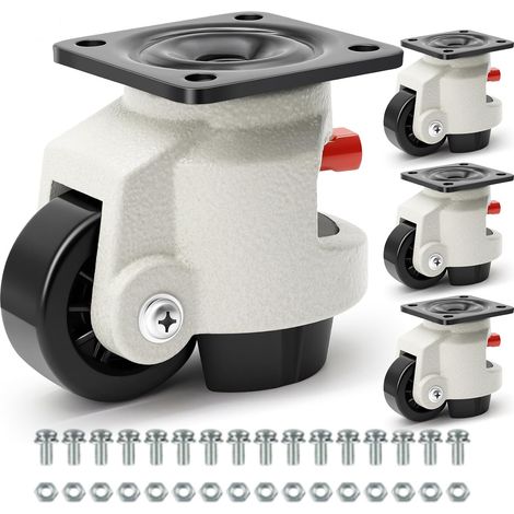 Roulette Charge Lourde pour Meubles Lourd,Max 1000KG, Blanc (1/5)