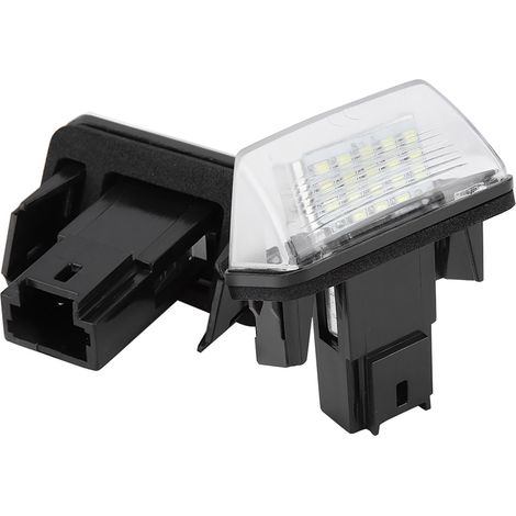 2 LED-Kennzeichenleuchten 18 Zoll für Citroën C3 (2002–2009), links und rechts, weiß (1/5)