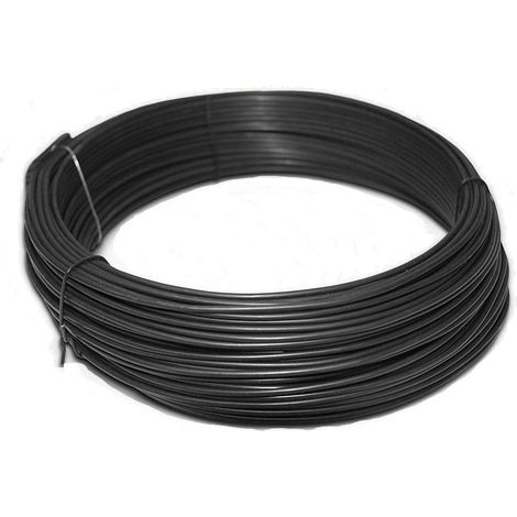 1 - Fil De Tension - Fil De Liaison - Fixation Treillis Métallique Et Grillage - Support Plantes Et Stabilisateur Tuyaux - Usage Intérieur Et Extérieur - Anthracite - 3,1 mm x 80 m