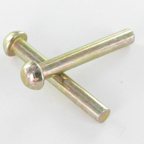 Rivet à frapper Tête ronde TR 3.5X11.5 Bichromaté