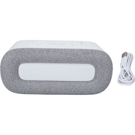 Veilleuse apaisante bébé grise - Machine à bruit blanc avec musique relaxante, aide au sommeil, instrument intelligent anti-insomnie, petite lumière nocturne (1/5)