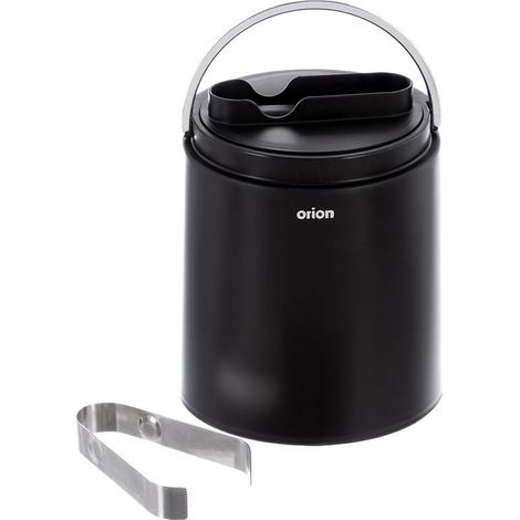 Seau à glace isotherme en acier inoxydable 1,9 L avec pince à glaçons, idéal pour la cuisine et les réceptions (1/5)