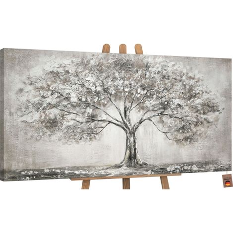 Handgemalte Gemalte Landschaftsbilder Acryl Lebensbaum 200x100 cm