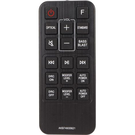 Télécommande Universelle Haute Sensibilité pour Soundbar SJ2, SPJ2B, AEUSLLK, DEUSLLK - AKB74935621 (1/5)