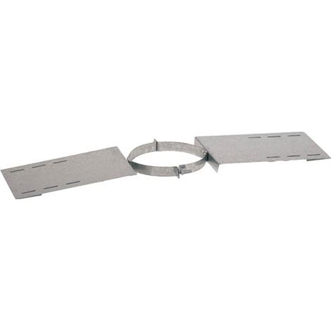 TEN – Support au toit galvanisé pour double paroi isolé Ø125-180 – Installation sécurisée pour systèmes de ventilation – Dimensions 180x300mm