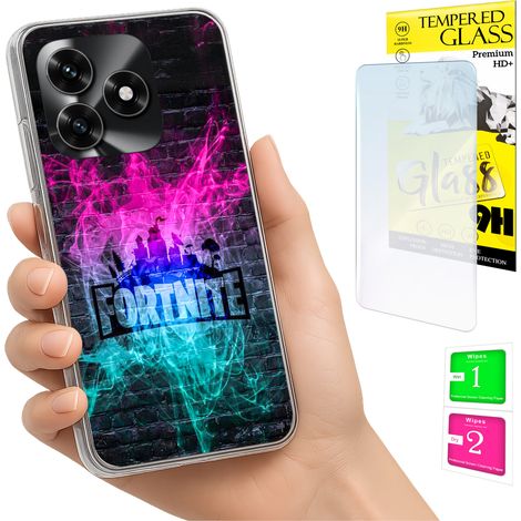 Funda para Honor X5C Plus / X5C 4G con foto, cubierta trasera y cristal 9H. (1/5)