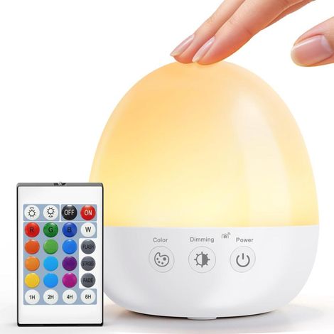 Baby-Nachtlicht LED wiederaufladbar 3000 mAh, Touch weich sicher, Kinderzimmer, Nacht, USB tragbar mobil (1/3)
