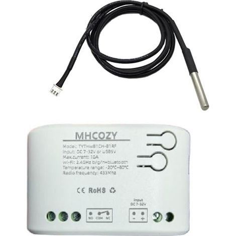 Interrupteur intelligent sans fil Capteur de température Application Remote Clean (1/5)
