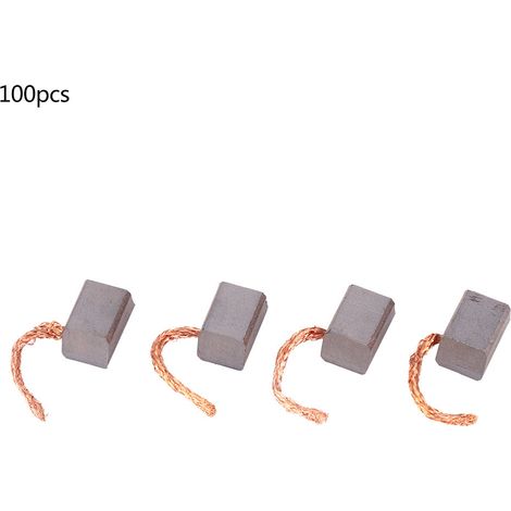 Lot de 100 balais carbone de rechange J435A 9x8x13,5mm pour moteur électrique de ventilateur automobile (1/5)