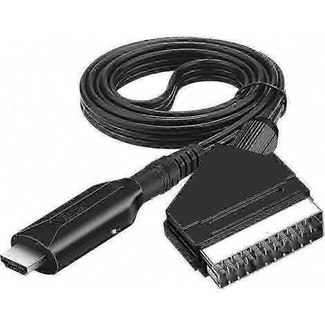 Câble convertisseur Scart vers HDMI - Adaptateur vidéo professionnel pour TV HD, lecteur DVD et consoles de jeux (1/5)