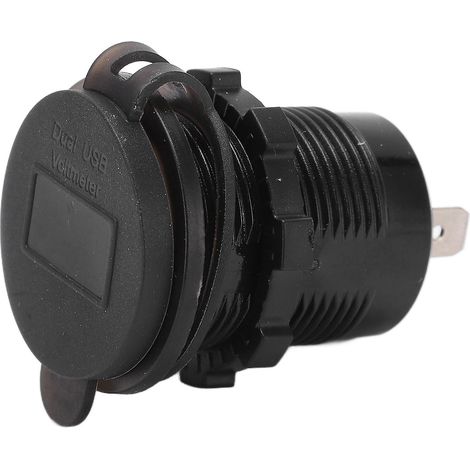 Chargeur de voiture USB à double port, étanche, charge rapide, adaptateur pour téléphones portables et tablettes (1/5)