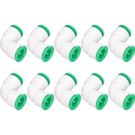 10-teiliges Winkelverbinder-Set aus PPR-Schlauchverbindern mit Schnellkupplung für Pools, 20 mm / 0,79 Zoll (1/5)
