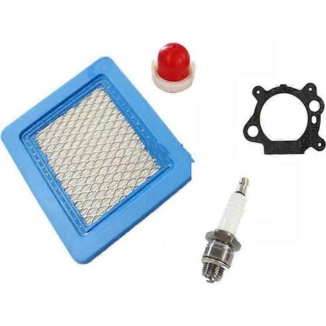 Accessoire compatible pour tondeuse à gazon 491588, étiquette adhésive bleue 4106, kit de bougie d'allumage.