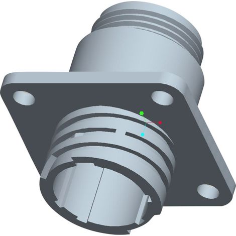 TE Connectivity 206705-1 Rundstecker Flanschbuchse Gesamtpolzahl: 9 Serie (Rundsteckverbinder): CPC