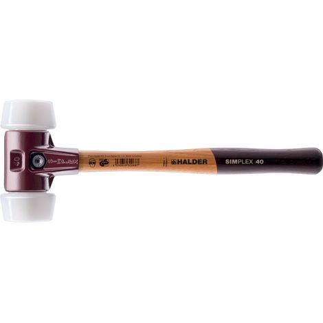 HALDER SIMPLEX Schonhammer Ø 50:40 mm Superplastik mit Tempergussgehäuse (1/5)