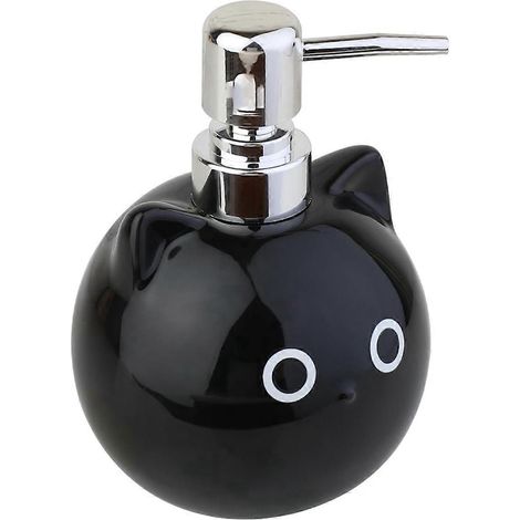 Seifenspender aus Keramik in Katzenform, Spender für Lotion/Duschgel (1/5)