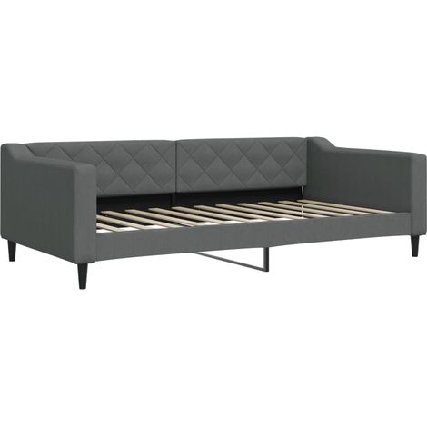 Maison Exclusive - Tagesbett Dunkelgrau 100x200 cm Stoff (1/5)