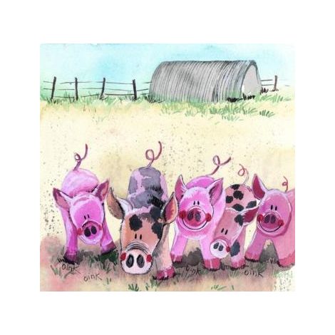 Tapis de tasse C37 5 cochons