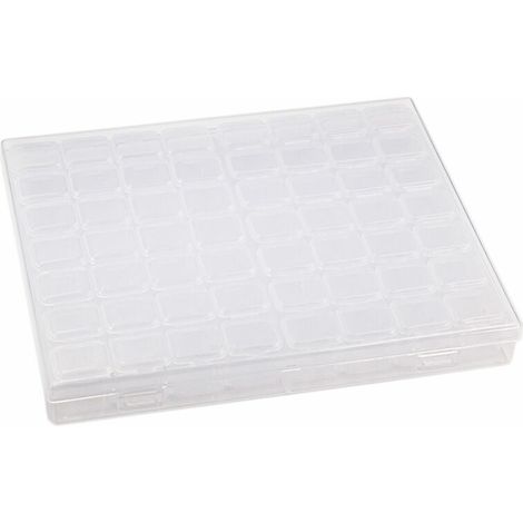 royaluxe - Boîte de Tri pour Peinture Diamant Mini Boîte de Peinture au Diamant Portable Boîte de Rangement Diamant Réglable Stockage de Perles pour Peinture Accessoires de Cas D'organisation de Bijou (1/5)