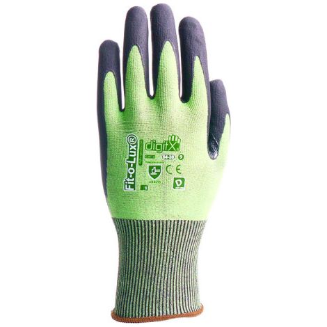 Guante R corte TDM D, palma nitrilo best fit FITOLUX-D 11 Verde (1/2)