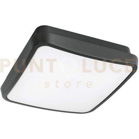 GPL370 PLAFONIERA QUADRATA CCT LED 3000-4000K 2200-2300LM 24W GRIGIO ANTRACITE E BIANCO