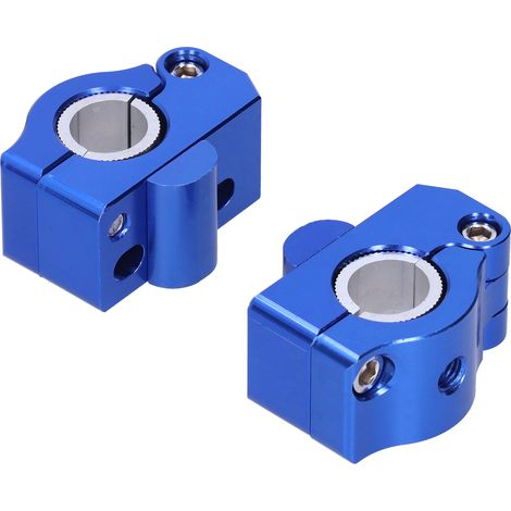 Verstärkte, erhöhte Motorradlenkerhalterung, universeller Gewichtsblock für variable Durchmesser 22 mm/28 mm, robustes Montageset (1/5)