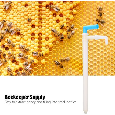 Bomba extractora de miel L con manguera y accesorios para apicultura – Práctico kit para extracción y llenado fabricado en plástico apto para uso alimentario, 263 g (1/5)