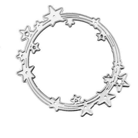 Sternförmige Stanzformen aus Metall, Schablone für Scrapbooking, DIY-Album, Stempel, Papierkarte