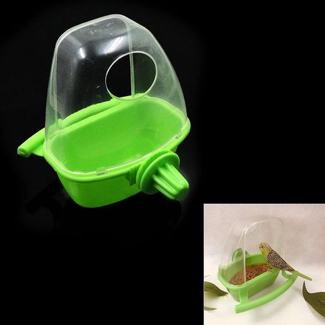 baignoire Oiseaux Cage Mangeoire Multifonctionnelle - Distributeur Automatique De Nourriture Pour Oiseaux Perroquets, Accessoires Pour Cages Oise (1/5)