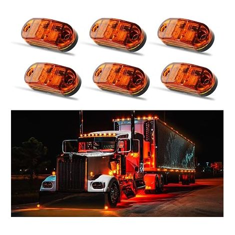 Feux Latéraux Éclairages, de Gabarit LED, 12V-30V Indicateur de Position Lampe Avant Arrière, de position pour Auto Voiture Remorque Camionnette Camion Caravane Bus Van Moto (1/5)