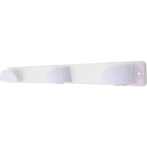 Kleiderbügel Edelstahl + Dreifachknopf abs weiß 420x50mm GSC 003802797