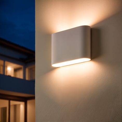 Applique da Esterno LED, Doppia Luce, in Alluminio, Luming 2700K Bianco Bianco Caldo ↔11 cm (1/5)