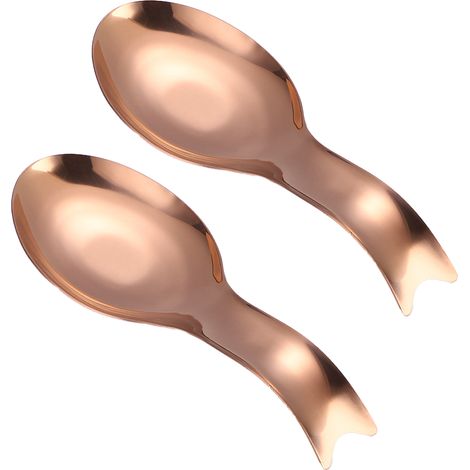 Support Pour Cuillère - En Acier Inoxydable - Pour Comptoir Cuisine Et Plaque De Cuisinière - 1 Pièce (1/5)