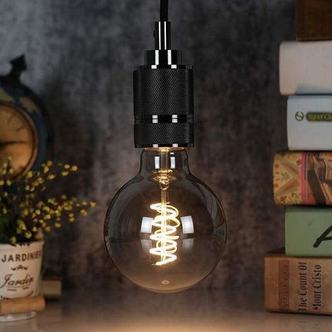 Led Ampoules Ampoule Vintage 4W Dimmable Verre Fumé 2700K Blanc Chaud Vis Edison E27 Base 220 / 240V Ampoules Décoratives G95 (1/4)