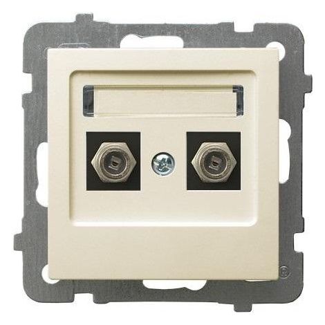 Doppel-Antennensteckdose Ospel gpa-2gf/m/27 Aufputzmontage IP20