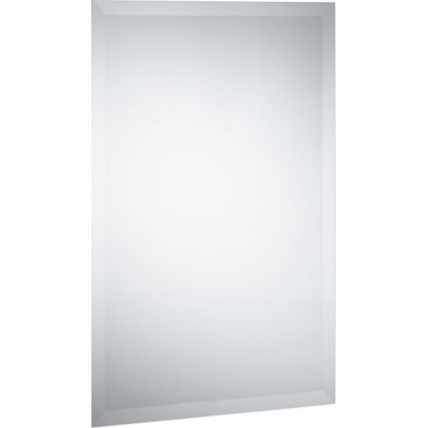 Espejo de pared rectangular sin marco 40 x 60 cm diseño elegante ideal baño recibidor de vidrio transparente 130010429 (1/3)