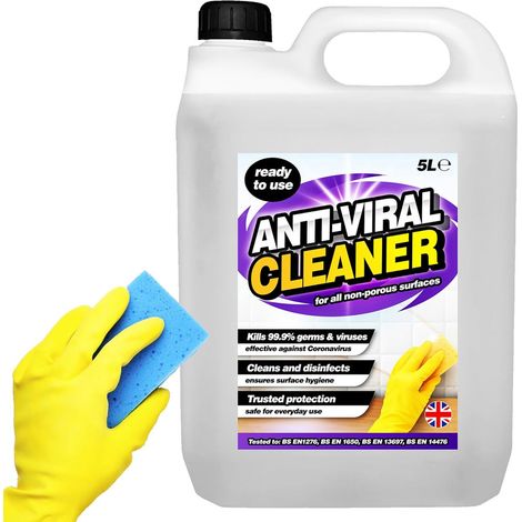 1 x 5L Antiviral Disinfectant Surface Cleaner Ready To Use