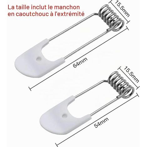 Anneaux de Fixation à Ressort de 50mm/60mm Ressort Clip (1/4)