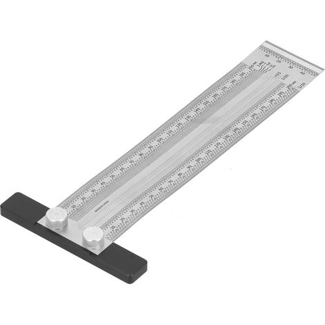 T-förmiger Anreißlineal für die Holzbearbeitung: Präzision, Positionierung, Messen, Dekoration, Design, 200 mm (1/5)