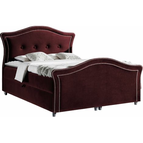 Cama continental Oleum I, Velluto 32, Continental, Doble, 140x200, Tapiz, Somieres, 150x214x130cm (1/5)