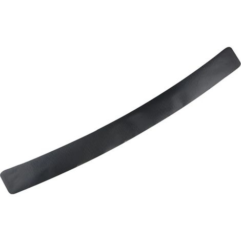Protection universelle de seuil de porte de coffre (noir fibre de carbone),protection de pare-chocs arrière,autocollant en caoutchouc double face,garniture de protection 90 cm (1/3)
