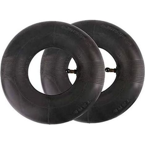 Lot de 2 chambres à air 410/350-6 Micro Tiller 4.10/3.50-6 Coude Pneumatique Machines de jardin pour chariots, chariots de transport, chariots de jardin, tondeuses à gazon (1/4)