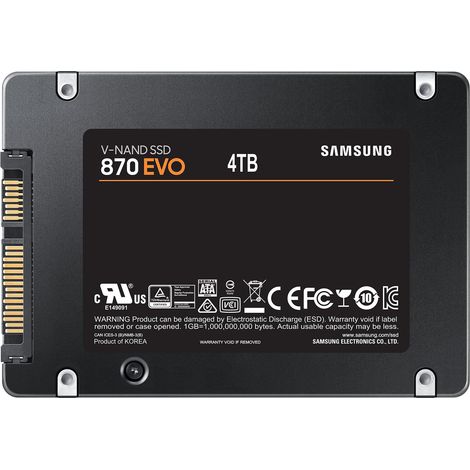 Samsung 870 EVO 4 TB 2.5" Serial ATA III V-NAND