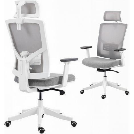 Sedia da Ufficio Ergonomica e Traspirante con Supporto Lombare Dinamico 4D, 64.5x62.5x112-122 cm, Multicolore